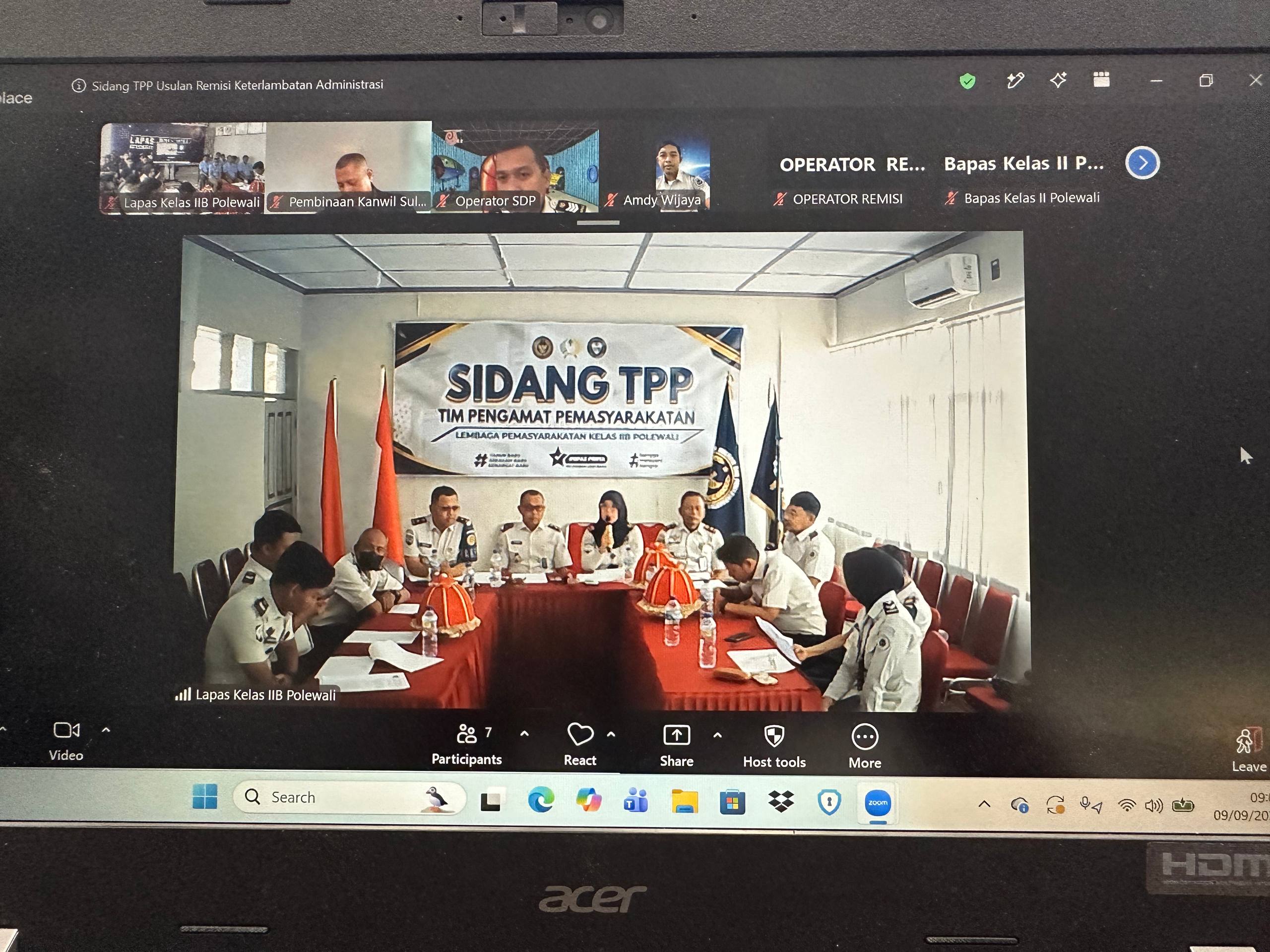 Lapas Polewali Gelar Sidang TPP Evaluasi 24 WBP untuk Usulan Integrasi dan Remisi